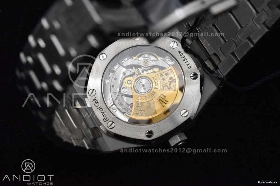 Clone SA3120 SS Edition 15450 37mm Bracelet Super Oak ZF Textured BestValue Blue Royal 1:1 Best Dial on 1029 SS 0817